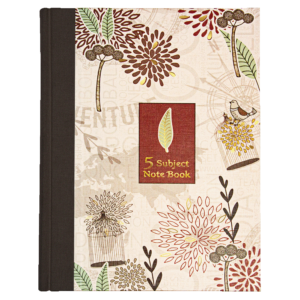 UnRuled - Inscribe 5 Subject Notebook - D