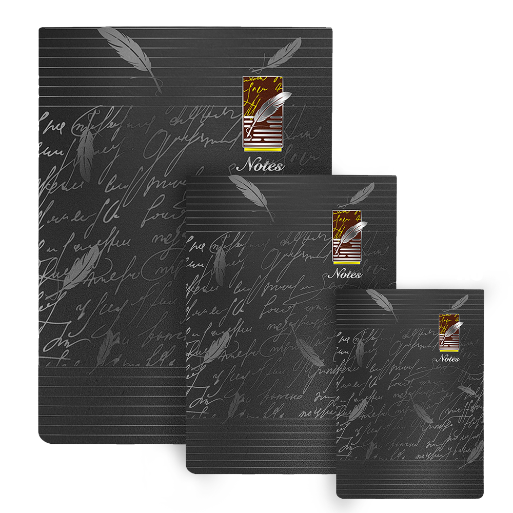 Top Open Writing Pad - Black