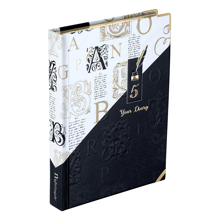 5 Year Diary - A Design<br> <span style="font-size: smaller; color: #9E9E9E;"> A5 (147x206mm)</span> - Image 2