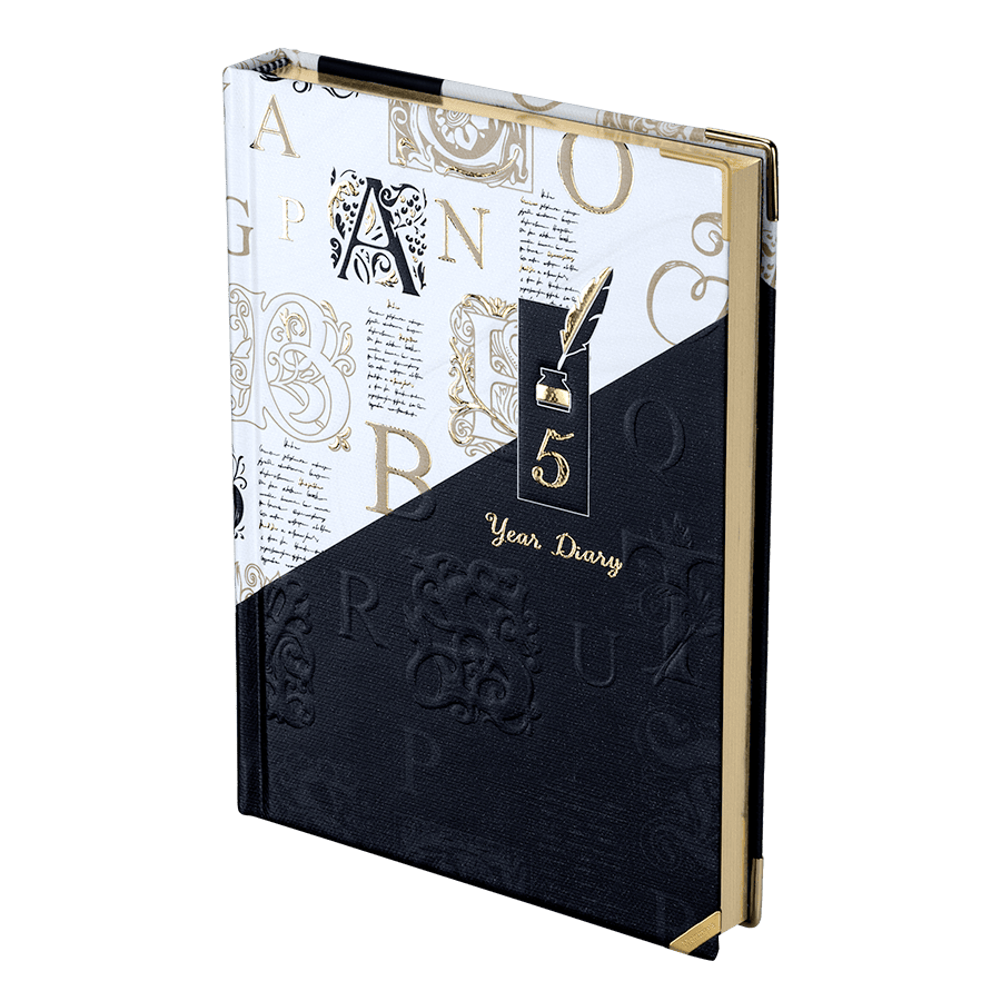 5 Year Diary - A Design<br> <span style="font-size: smaller; color: #9E9E9E;"> A5 (147x206mm)</span> - Image 3