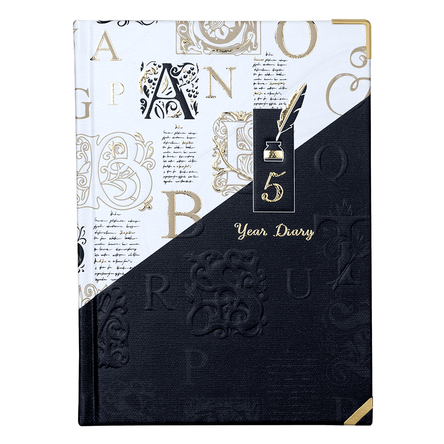 5 Year Diary - A Design<br> <span style="font-size: smaller; color: #9E9E9E;"> A5 (147x206mm)</span>
